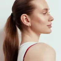 Серьги &laquo;Двойная капля&raquo;, цвет золото
