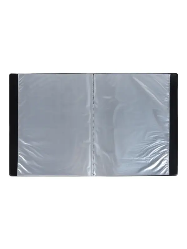 Папка с 20 вкладышами А3, 800 мкм, Calligrata, текстура &laquo;песок&raquo;, чёрная