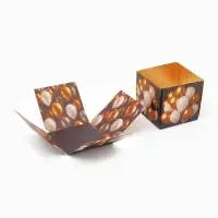 Бум-коробка подарочная с бабочками &laquo;Поздравляю&raquo;, 15&times;15&times;15 см