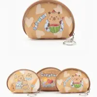 Кошелёк детский &laquo;Капибара&raquo;, монетница, на молнии 10.5&times;2.5&times;8 см, с принтом, МИКС