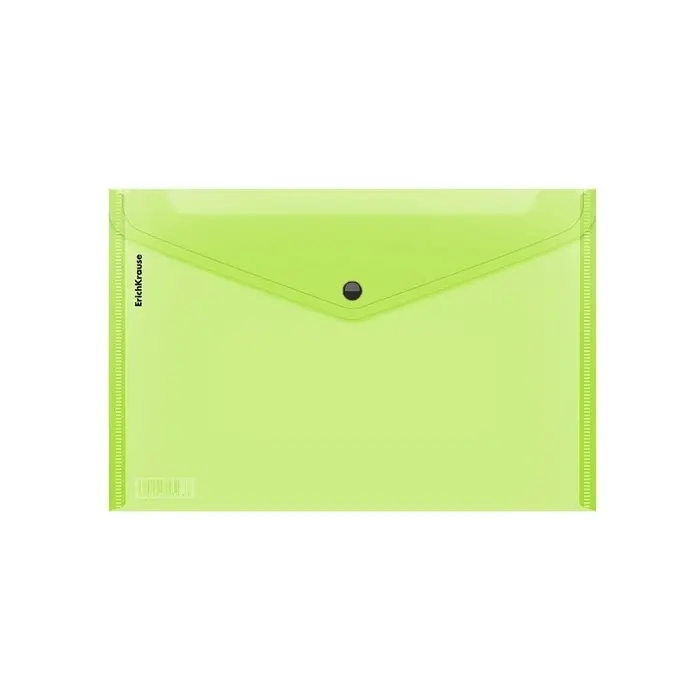 Папка-конверт на кнопке А4, 180 мкм, ErichKrause Glossy Neon, полупрозрачная, до 120 листов, МИКС Папка-конверт на кнопке А4, 180 мкм, ErichKrause Glossy Neon, полупрозрачная, до 120 листов, МИКС