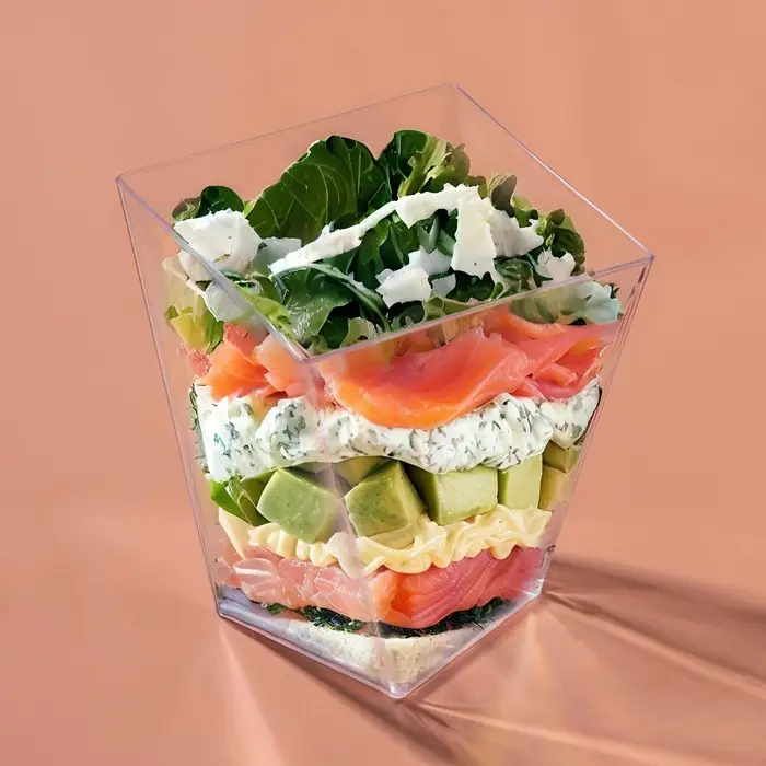 Форма пластиковая одноразовая для фуршета «Рубин», 90 мл, прозрачная