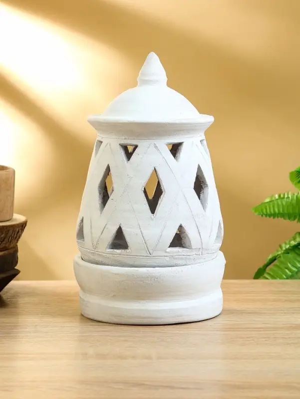 Подсвечник терракота &laquo;Фонарь&raquo;, 16&times;16&times;28 см