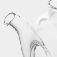 Чайник заварочный Magistro &laquo;Калиопа&raquo;, 350 мл, с металлическим ситом и крышкой, стекло, прозрачный