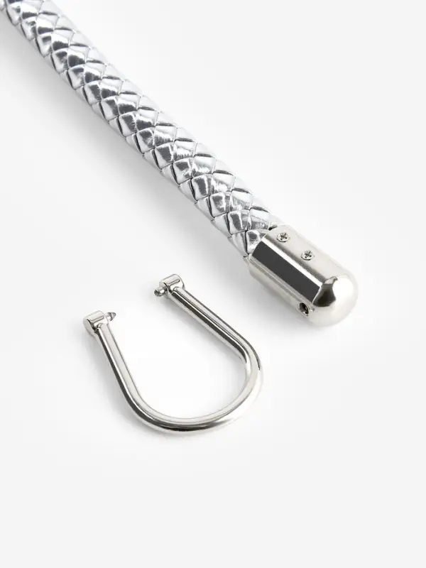 Ручка для сумки, 55 см, цвет серебряный