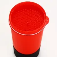 Шейкер спортивный для коктейлей и протеина, с чашей, красно-чёрный, 500 мл