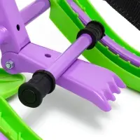 Снегокат &laquo;Twiny1+&raquo; с монстриками, со спинкой, зелёный, фиолетовый, TW1+/МН Nika Kids