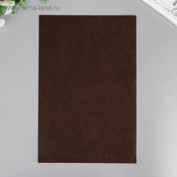 Фетр жесткий 1 мм Фетр жесткий 1 мм "Обжаренный кофе" набор 10 листов формат А4