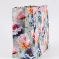 Пакет подарочный &laquo;Цветы&raquo;, 27&times;23&times;11.5 см