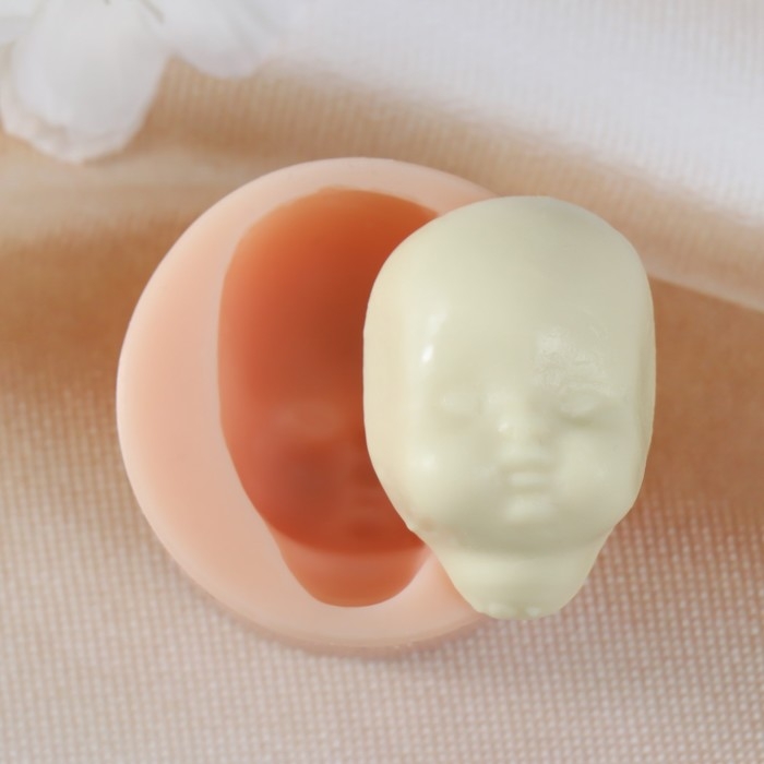 Молд силикон Молд силикон "Лицо младенца" №7 3,9х2,5х1,8 см