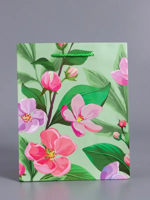 Пакет подарочный "Весеннее признание" ламинированный 18 х 22,3 х 10 см