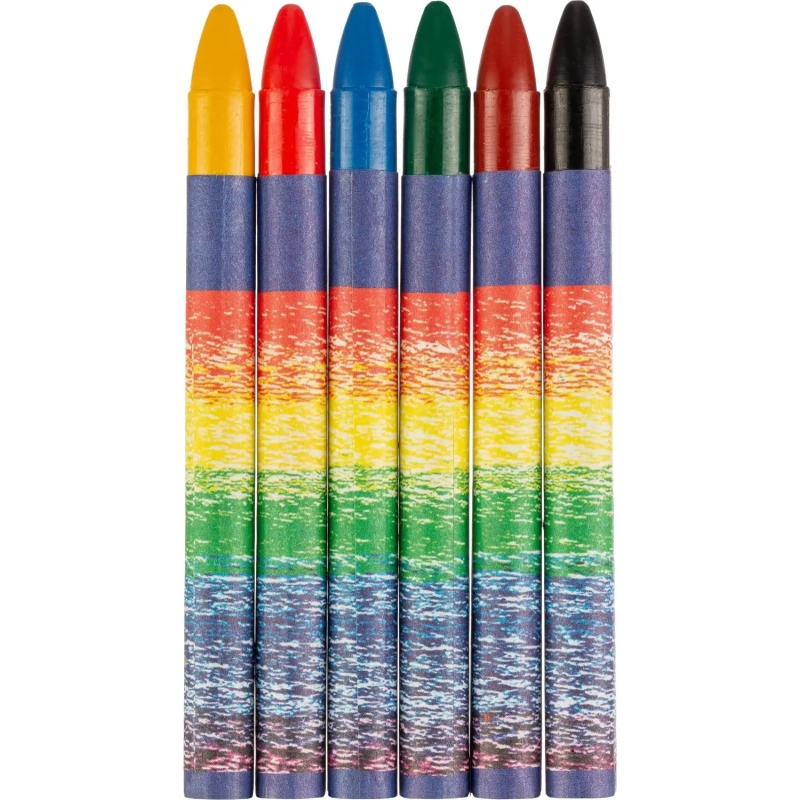 Мелки восковые Луч Классика 6цв круглые 12С 860-08