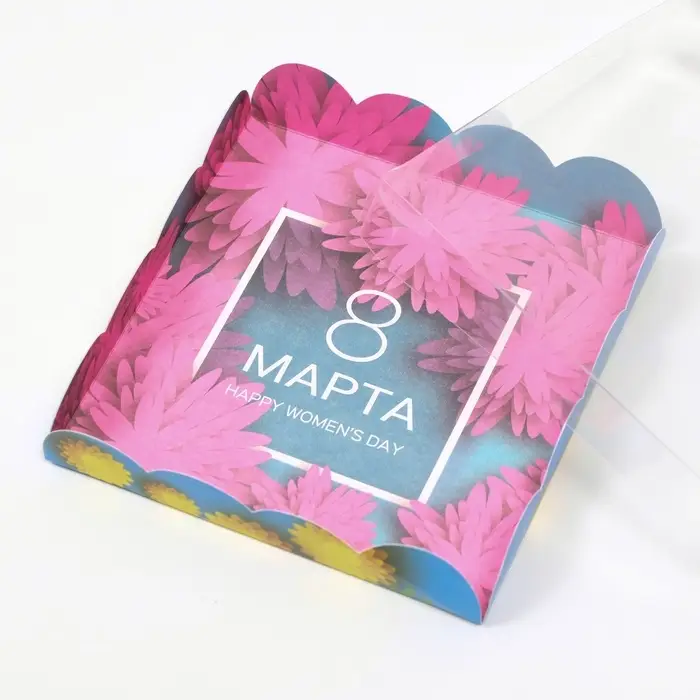 Коробка для печенья, «Праздник весны», 15×15×3 см