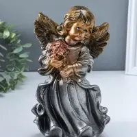 Фигура "Ангел в платье" бронза 25х15х15 см