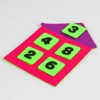 Дидактический коврик "Числовые домики" Дидактический коврик "Числовые домики"