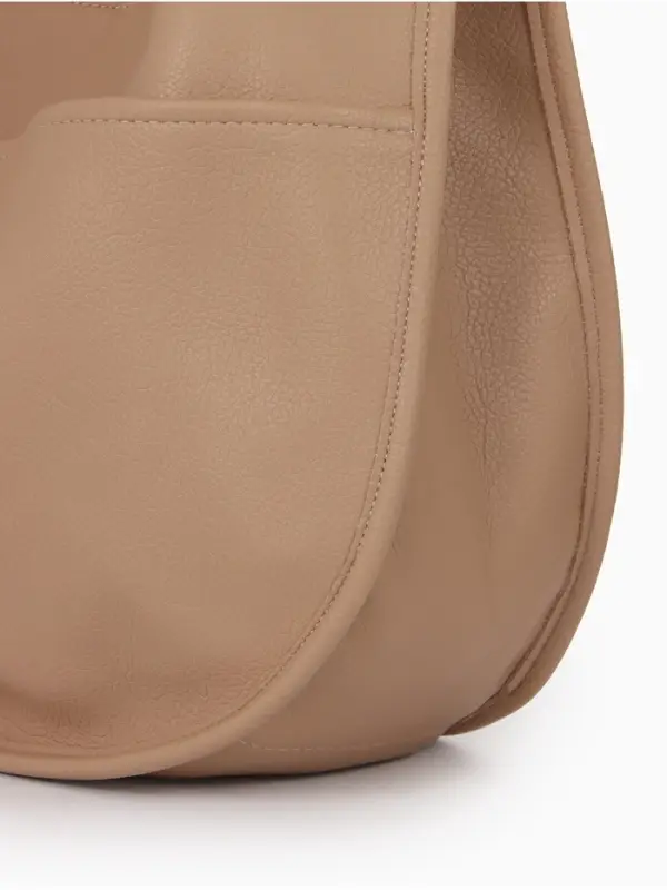 Сумка - мешок женская TEXTURA, на магните, с косметичкой, 34&times;12&times;27 см, бежевая