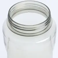 Бутылка для воды &laquo;Корни&raquo;, 2 л, с трубочкой, пластиковая, серая
