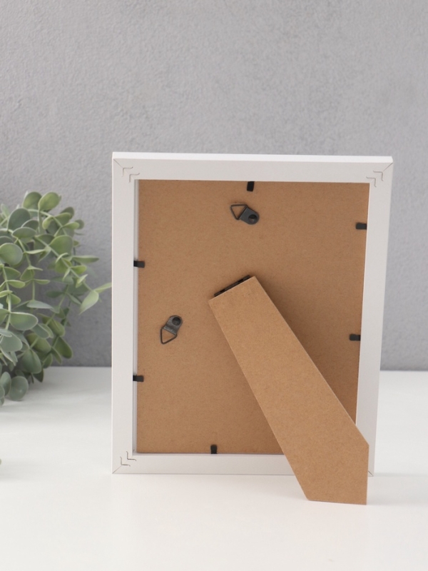 Фоторамка МДФ Фоторамка МДФ "Anna" 15х20 см, с паспарту (10х15 см), белый (пластиковый экран)