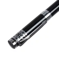 Набор подарочных ручек Calligrata &laquo;Гравюра&raquo;, 2 штуки (капиллярная и шариковая), в футляре кожзам, корпус чёрный