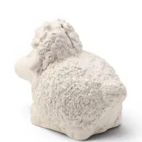Копилка для денег &laquo;Овечка с бантиком&raquo;, неокрашенная, 15&times;18 см, белая