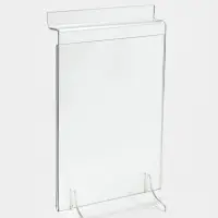 Ценникодержатель в эконом-панель, откидной, 10&times;13.5 см, прозрачный