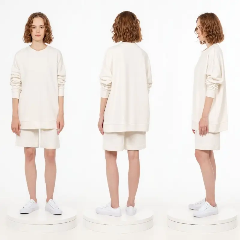 Свитшот унисекс S2, молочно-белый, размер XS/S Свитшот унисекс S2, молочно-белый, размер XS/S