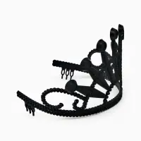 Корона пластиковая "Чёрный лебедь" Корона пластиковая "Чёрный лебедь"