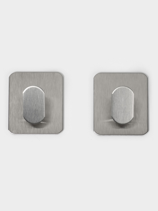 Крючки для ванной настенные 2 шт, цвет хром