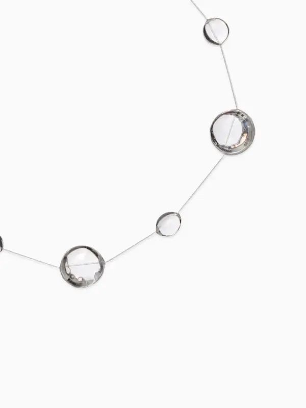 Браслет на леске Браслет на леске "Капля росы", цвет былй в серебре