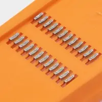 Тёрка для корейской моркови Libra Plast, 33&times;12 см, с широкой ручкой, оранжевая