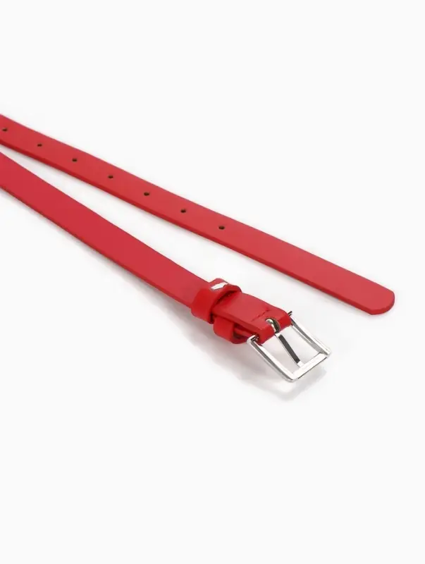 Ремень женский, 1 прокол, пряжка металл, 1.8&times;105 см, красный