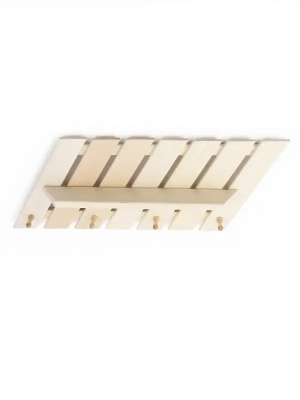 Полка - вешалка "Зебра" 4 крючка 84х33х12 см