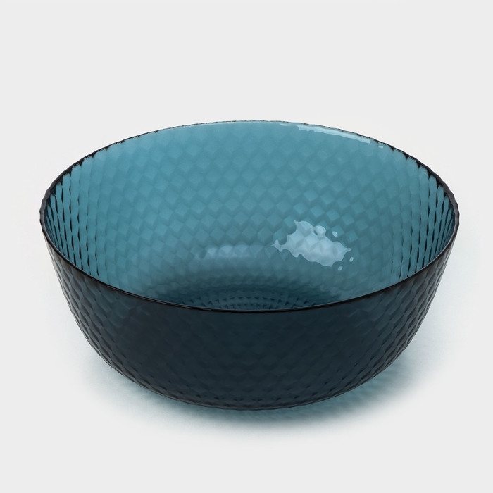 Набор столовый стеклянный «Идиллия», 19 предметов: 6 тарелок d=25 см, 6 тарелок d=19 см, 6 тарелок d=18 см, салатник d=23 см, цвет лондон топаз Набор столовый стеклянный «Идиллия», 19 предметов: 6 тарелок d=25 см, 6 тарелок d=19 см, 6 тарелок d=18 см, салатник d=23 см, цвет лондон топаз