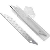 Лезвие для ножей запасное Topfort 9мм сегм.,сталь,30град,10шт/уп