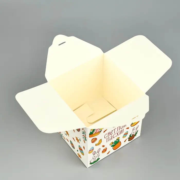 Коробка складная на Пасху «Пасхальная», 12 х 12 х 12 см Коробка складная на Пасху «Пасхальная», 12 х 12 х 12 см