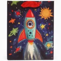 Пакет подарочный &laquo;Космос&raquo;, 12&times;15&times;5.5 см
