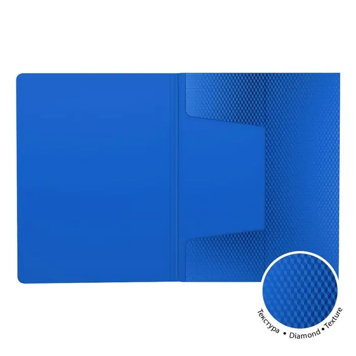 Папка на резинке А4, 500 мкм, ErichKrause Diagonal Vivid, до 300 листов, микс