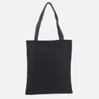 Сумка - шоппер, с подкладом, с принтом, 35&times;2&times;40 см, чёрная