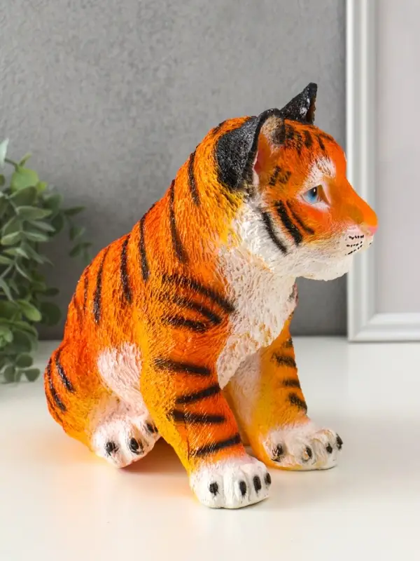 Копилка Копилка "Тигр сидячий" оранжево-коричневый 23х15,5х23 см