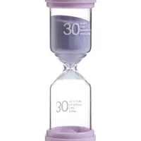 Часы песочные Happy time, на 30 минут, 4.4&times;12.6 см, сиреневые