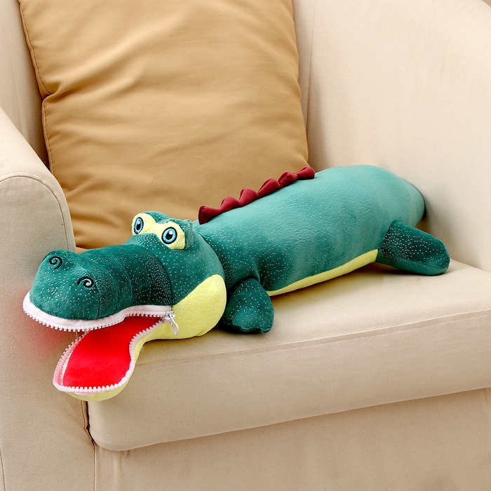 Мягкая игрушка «Крокодил», 80 см, цвет темно-зелёный, на замке Мягкая игрушка «Крокодил», 80 см, цвет темно-зелёный, на замке