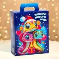 Подарочная коробка Новогодняя Презент «Диско» с анимацией, для сладких подарков, 15.5×7×19 см Подарочная коробка Новогодняя Презент «Диско» с анимацией, для сладких подарков, 15.5×7×19 см