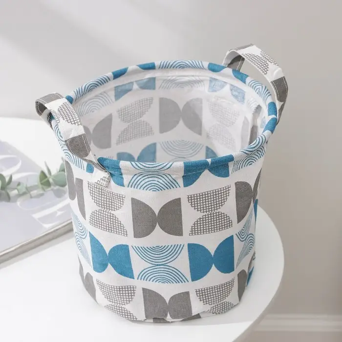 Корзинка для хранения с ручками Доляна «Песок», 21×21×20 см, цвет голубой Корзинка для хранения с ручками Доляна «Песок», 21×21×20 см, цвет голубой