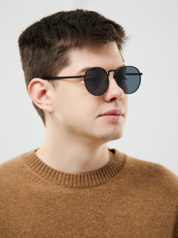 Очки солнечные круглые, uv 400, ширина 14 см, дужка 14 см Очки солнечные круглые, uv 400, ширина 14 см, дужка 14 см