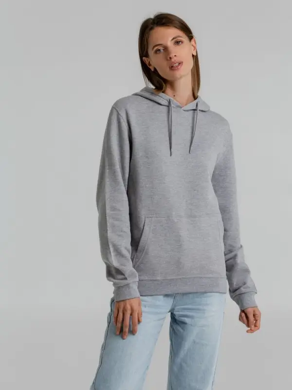 Толстовка с капюшоном Snake II серый меланж, размер XS Толстовка с капюшоном Snake II серый меланж, размер XS