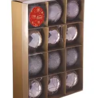 Ёлочные игрушки &laquo;Глория&raquo;, шары новогодние, d=6 см, набор 12 шт.