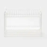 Сушилка для посуды универсальная, разборная, с поддоном, цвет белый 39,5*24*29,5см Сушилка для посуды универсальная, разборная, с поддоном, цвет белый 39,5*24*29,5см