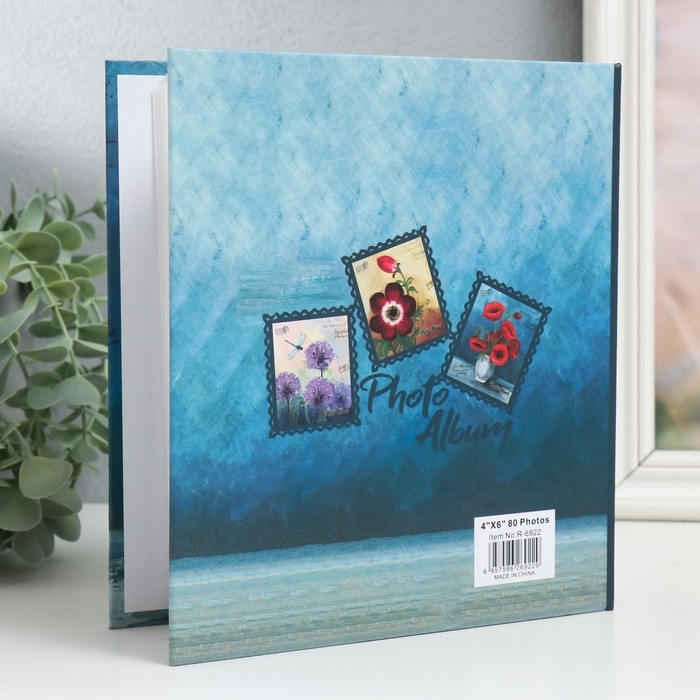 Фотоальбом на 40 фото 13х18 см Фотоальбом на 40 фото 13х18 см "Маки в вазе" в коробке 20,5х18х4,8 см