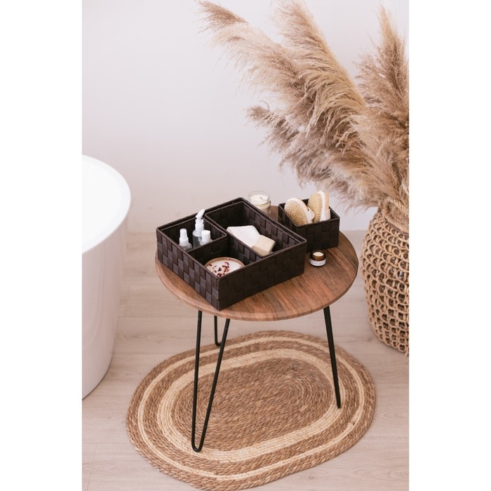 Корзины для хранения LaDо́m, 4 шт, ручное плетение, цвет коричневый Корзины для хранения LaDо́m, 4 шт, ручное плетение, цвет коричневый