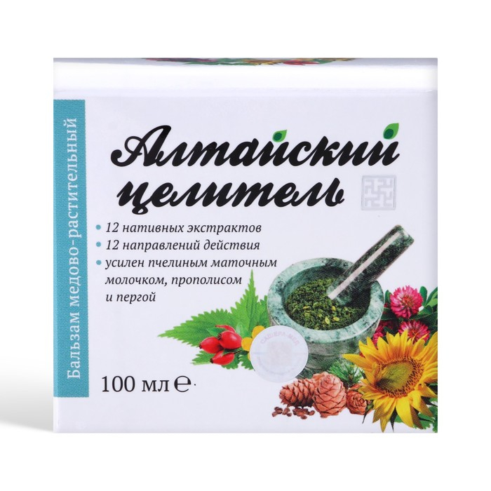 Бальзам «Алтайский целитель» медово растительный, 100 мл Бальзам «Алтайский целитель» медово растительный, 100 мл